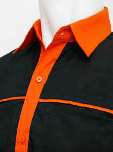 seragam hitam orange